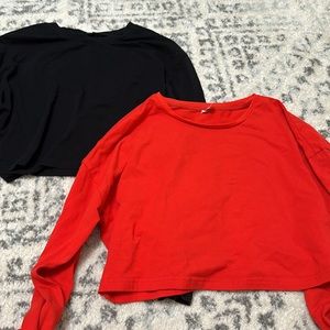 2pack cropped workout tops!